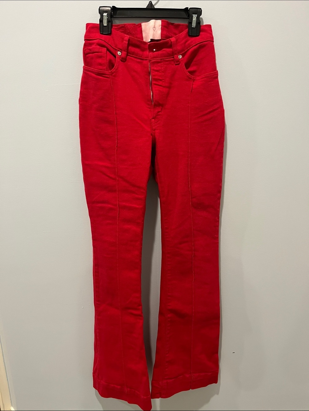 Revice Red Flare Jeans
